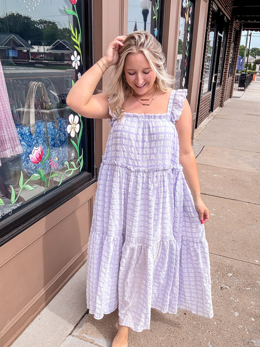 Lavender Tiered Maxi