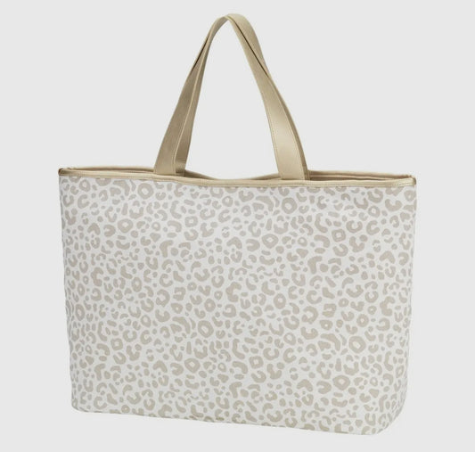 Natural Leopard Ally Tote