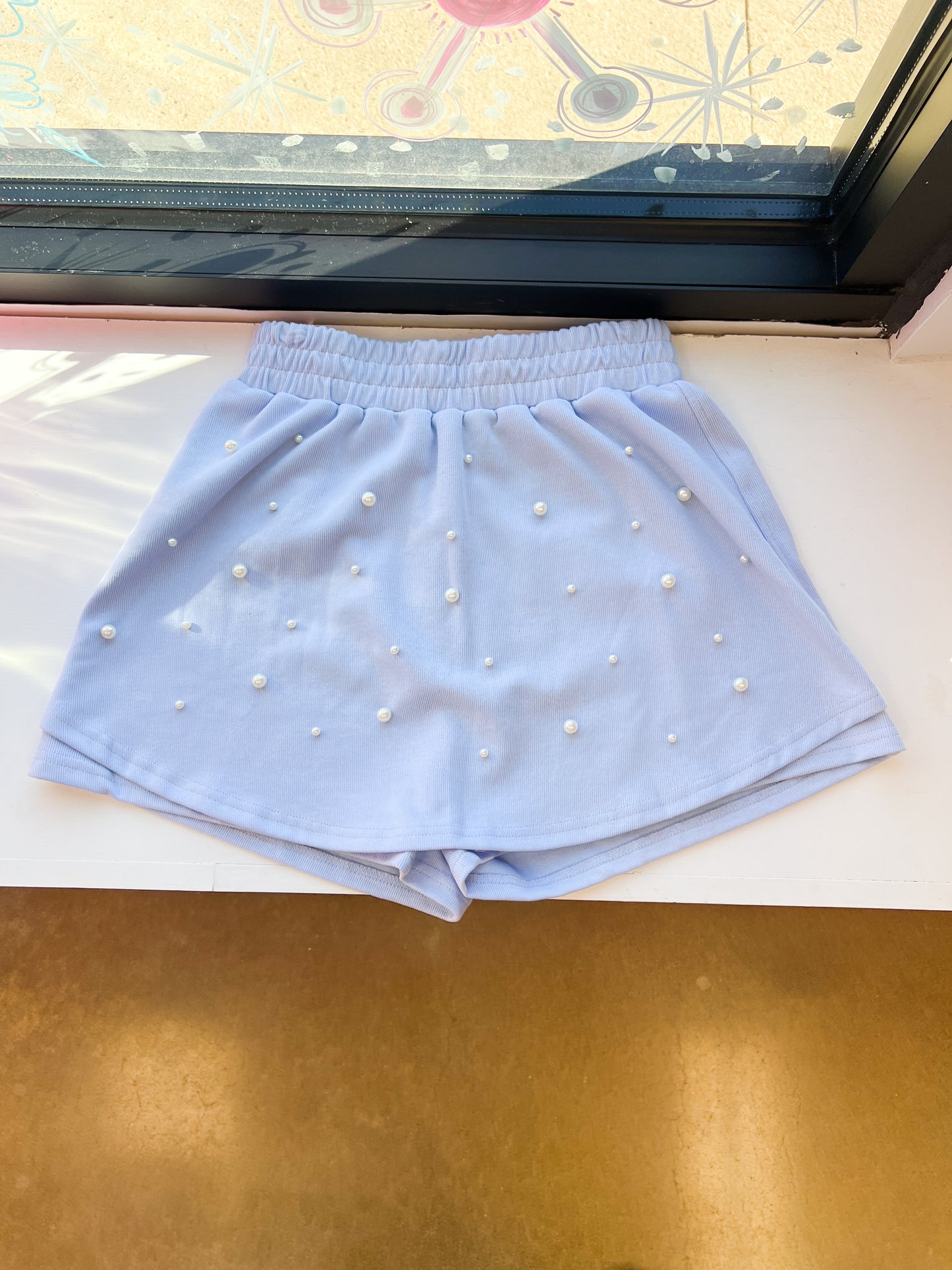 Pearl Sky Blue Skort