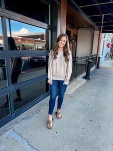 Acid Wash Pullover - Ash Mocha