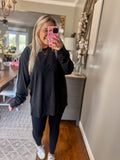 Cozy Claire Top - Black
