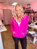 Athletic Zip Up - Pink