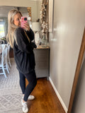 Cozy Claire Top - Black