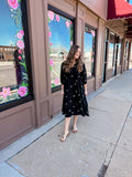 Graceful Bloom Tiered Ribbon Dress