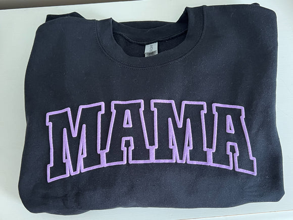 MAMA Lavender Puff Sweatshirt