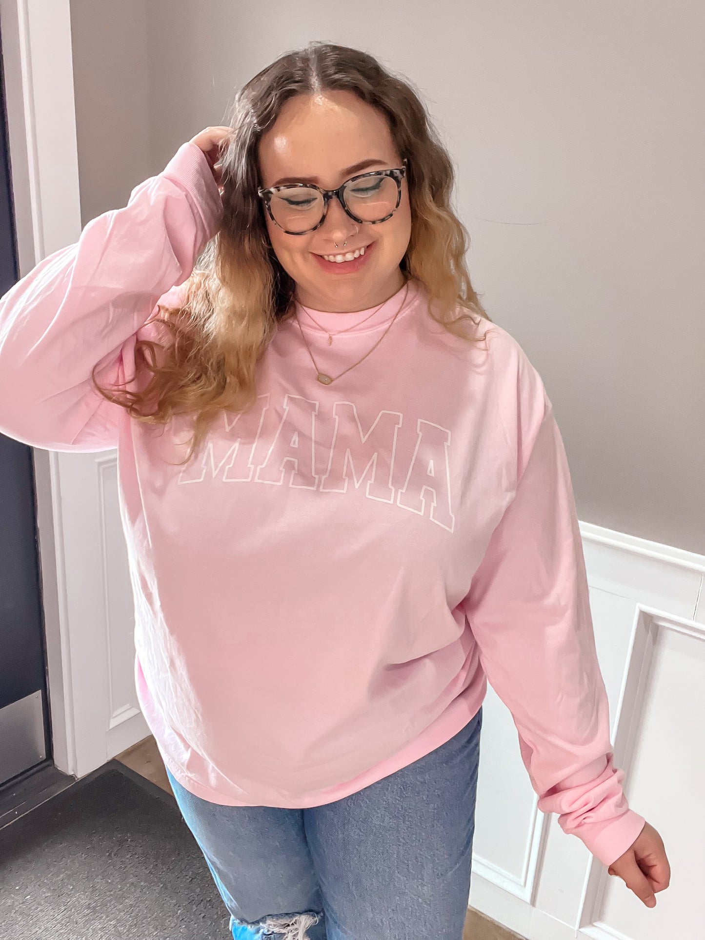 MAMA Long Sleeve - Pink