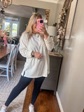 Cozy Claire Top - Cream