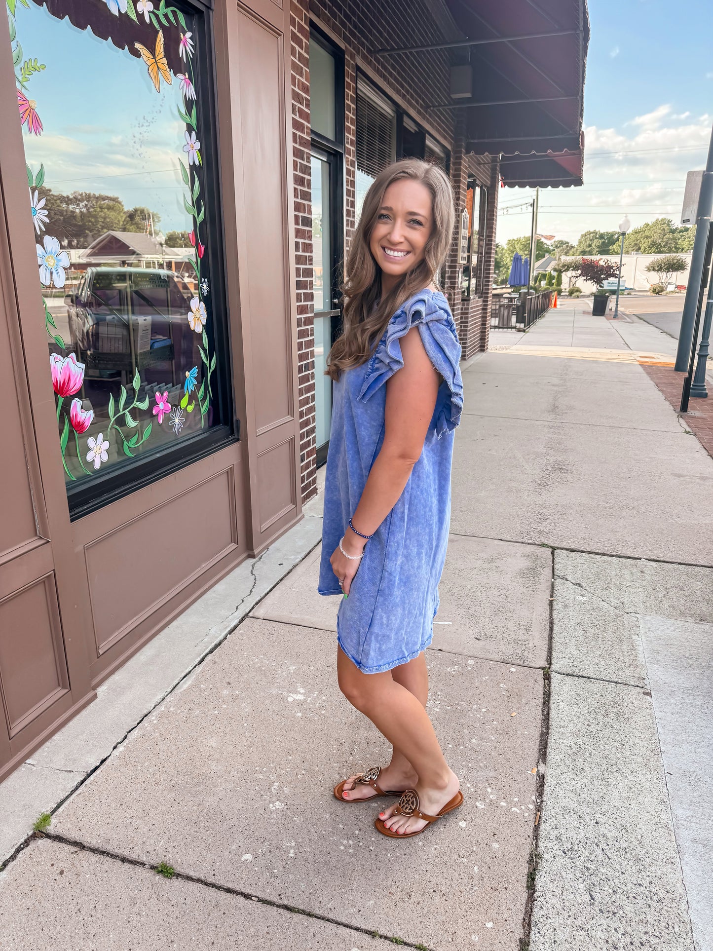 Ocean Acid Wash Dress