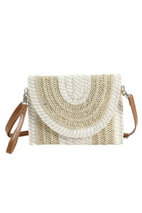 Taupe Straw Bag
