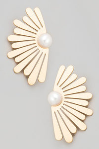 Pearl Wing Earrings