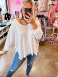 Ivory Lightweight Sweater Top