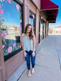 Coastal Charm Ruffle Strap Poplin Top