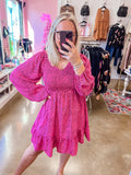 Pink Spotted Dress