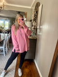 Cozy Claire Top - Pink