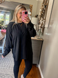 Cozy Claire Top - Black