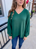 Green Waffle Long Sleeve