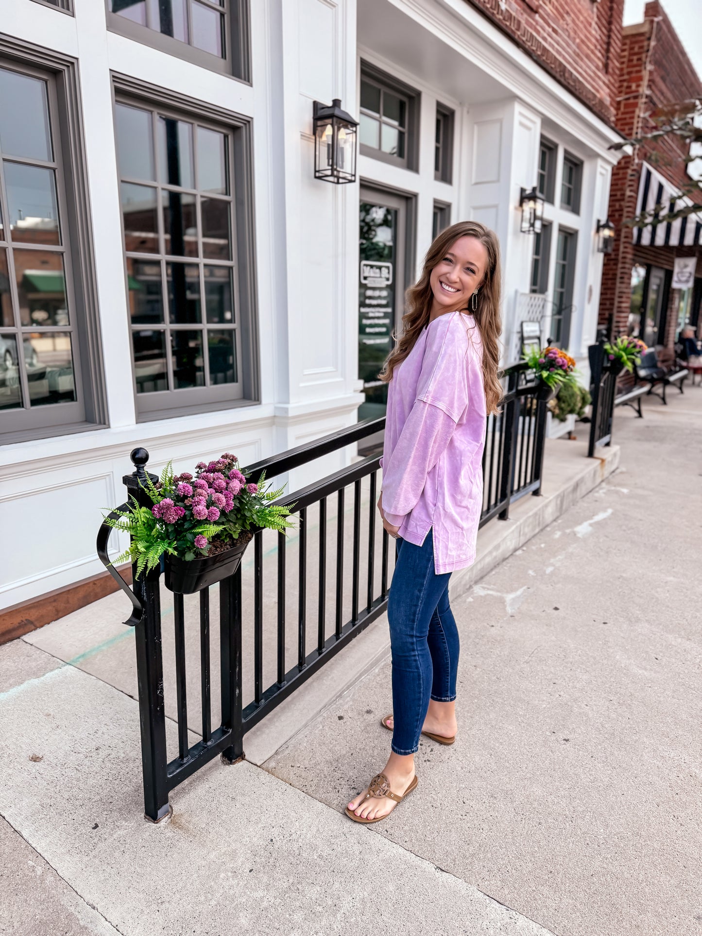 Purple Mineral Wash Long Sleeve