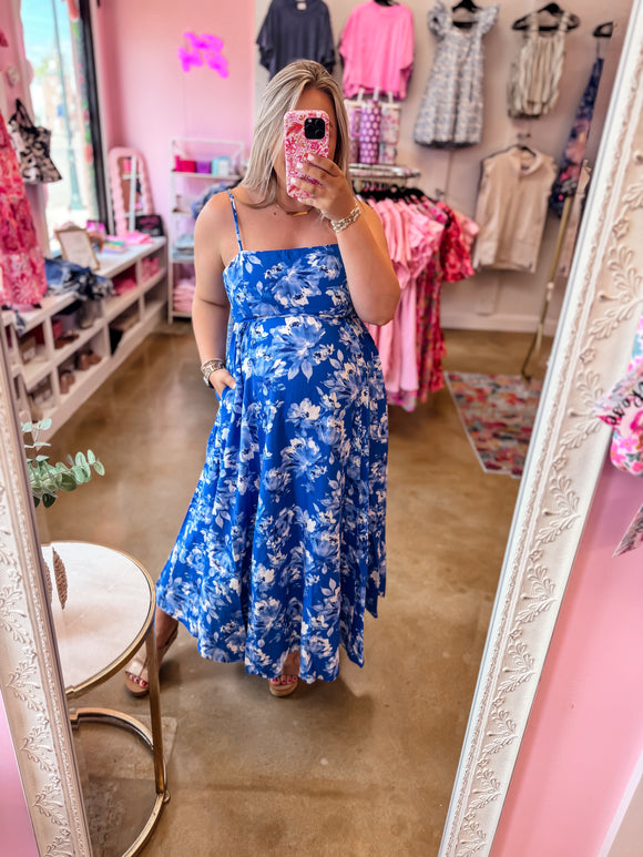 Blue Skies Bloom Midi