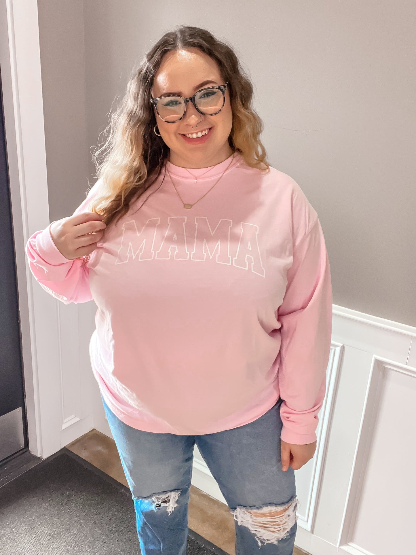 MAMA Long Sleeve - Pink