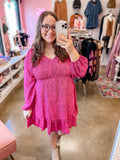Pink Spotted Dress