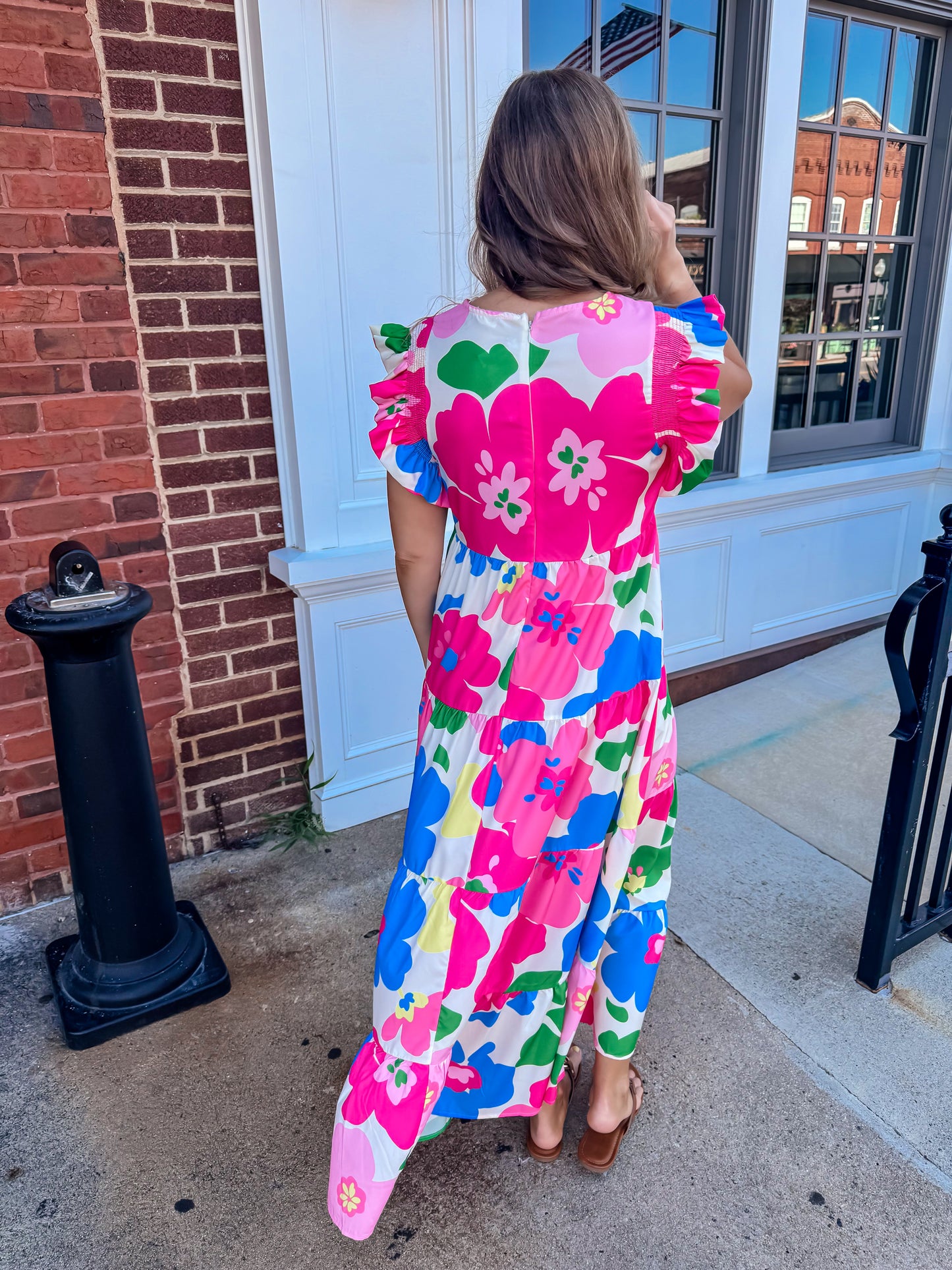 Floral Frilled Dress