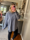 Cozy Claire Top - Navy