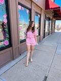 Weekend Glow Striped Half-Zip Romper