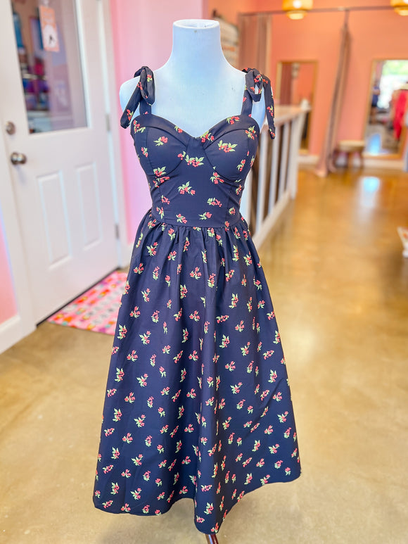 Midnight Blossom Midi
