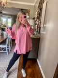Cozy Claire Top - Pink