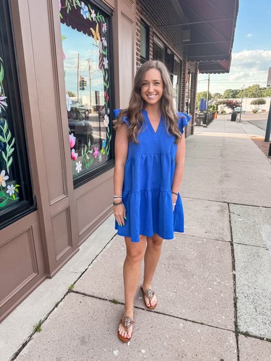 Sapphire Textured Dress