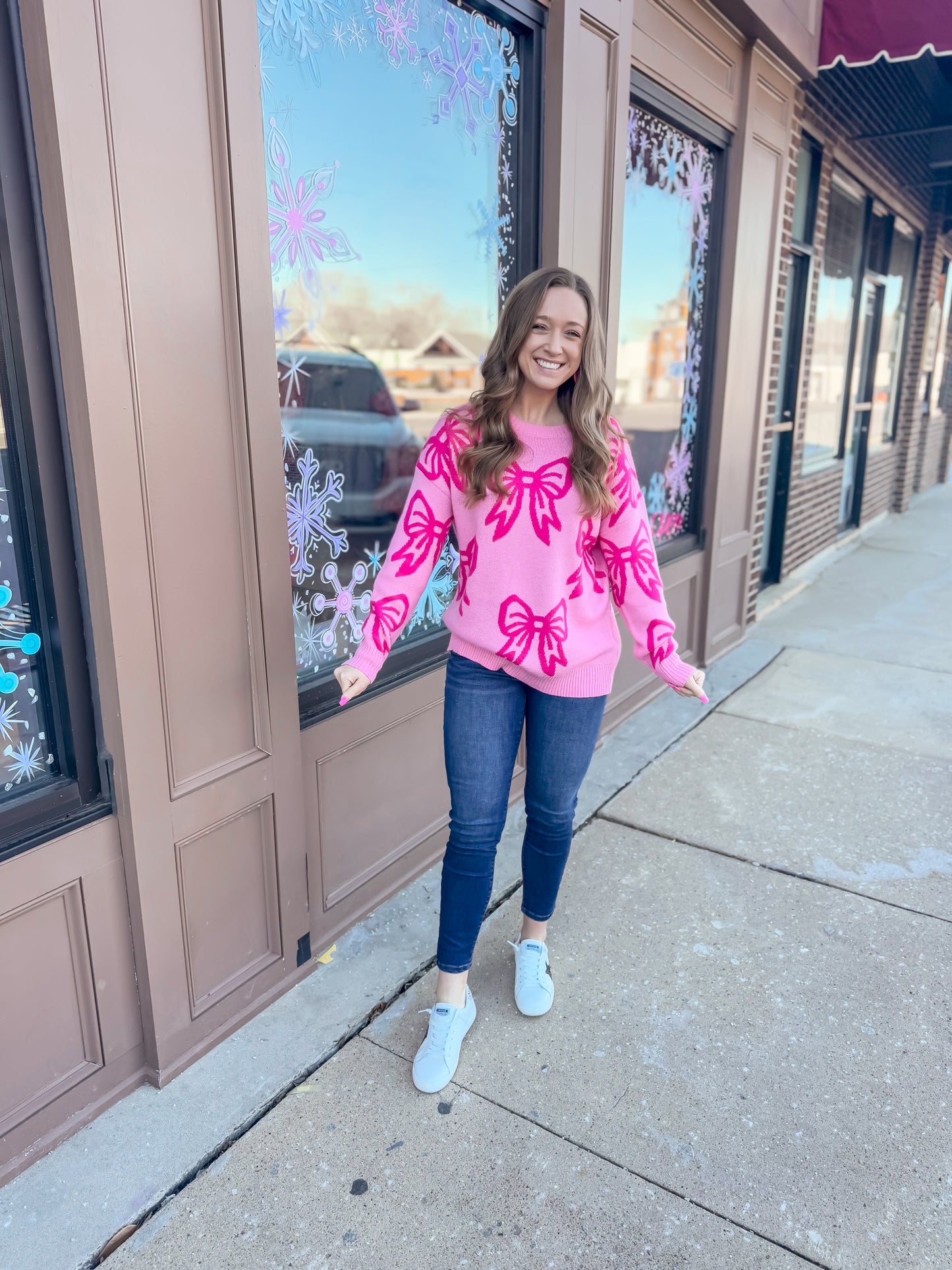 Pink Bow Sweater