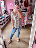 Taupe Leopard Tee