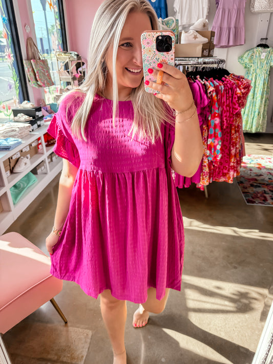 Fuchsia Mini Dress