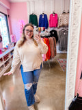 Tan Terry Pullover