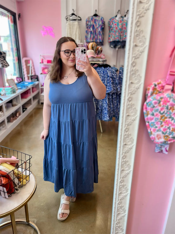 Blue Skies Ahead Maxi Dress