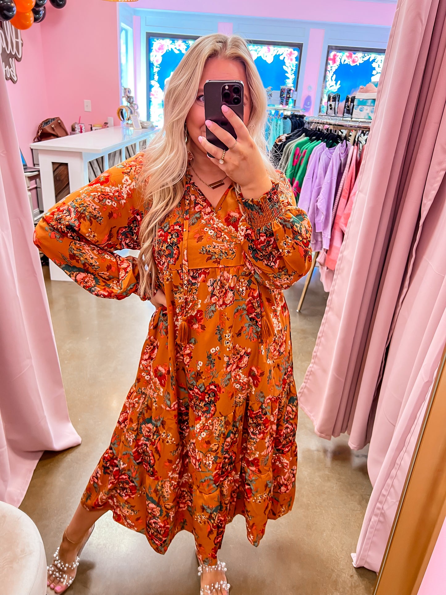 Camel Midi Dress