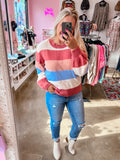 Rust Striped Sweater