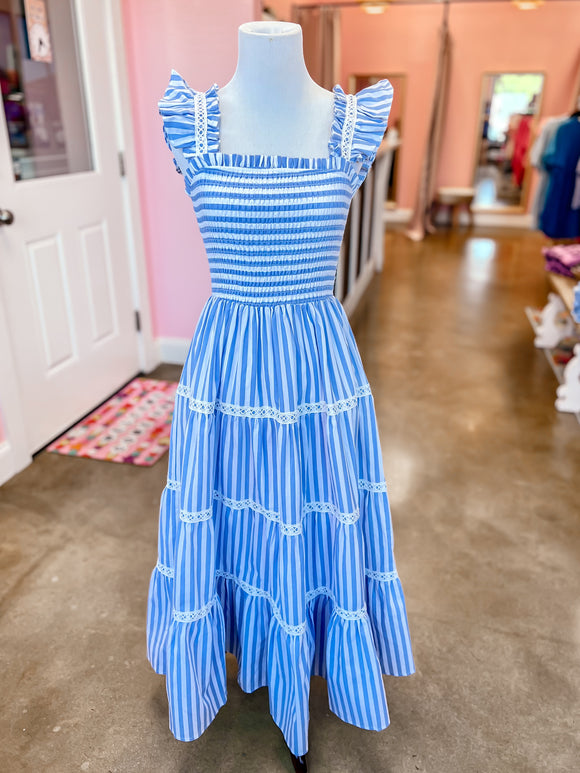 Sweet Savannah Striped Midi