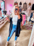 Sweater Cardigan - Black