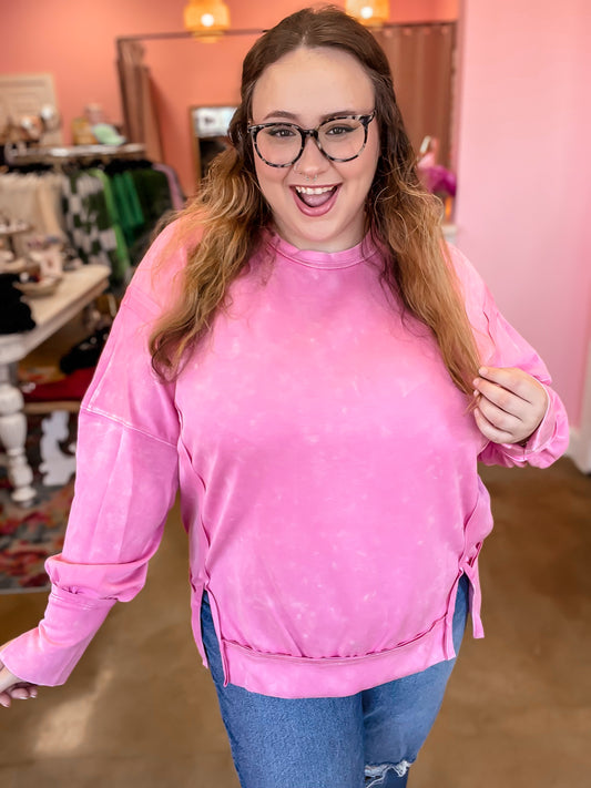 Pink Mineral Pullover