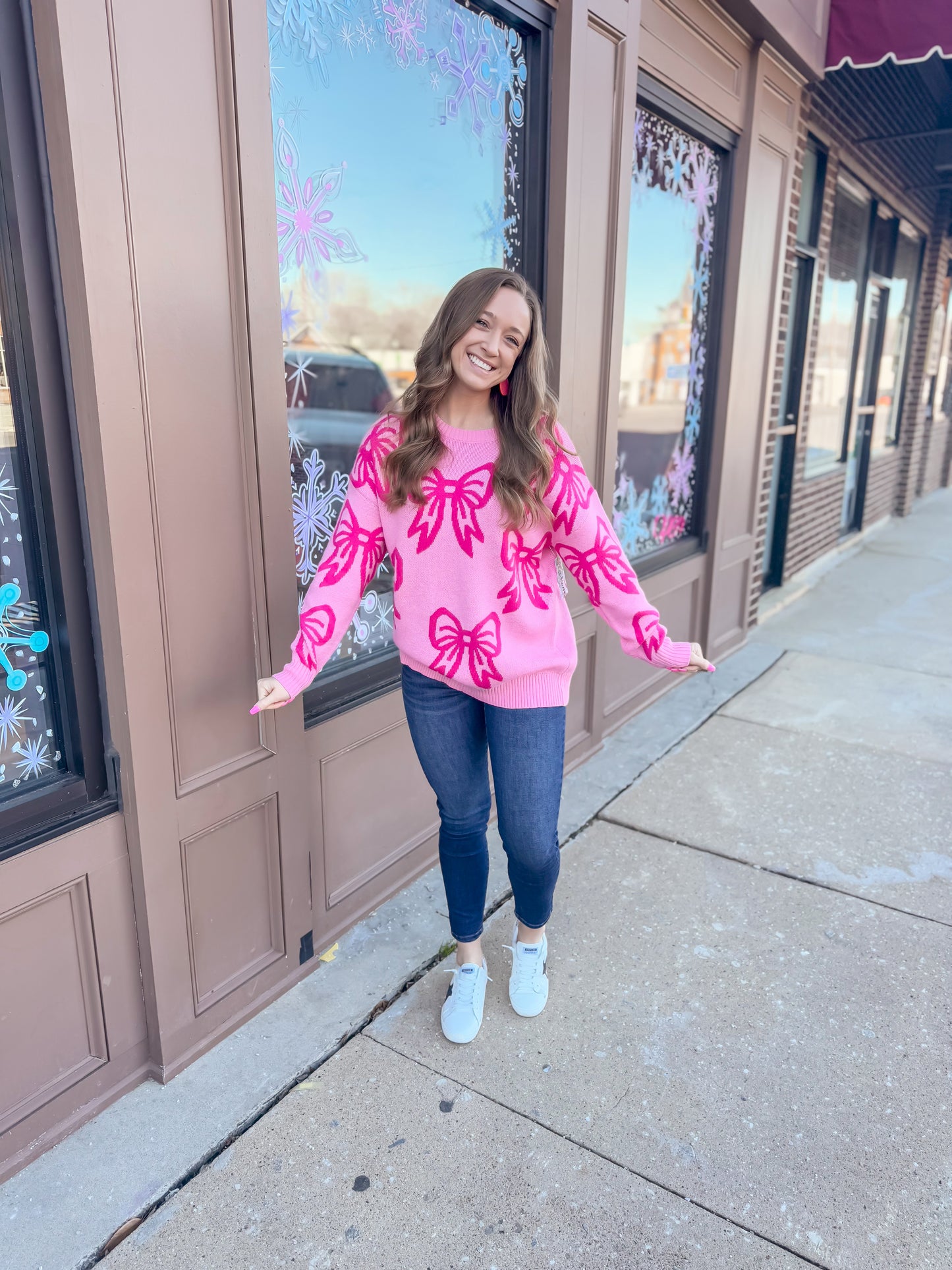 Pink Bow Sweater