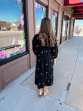 Graceful Bloom Tiered Ribbon Dress