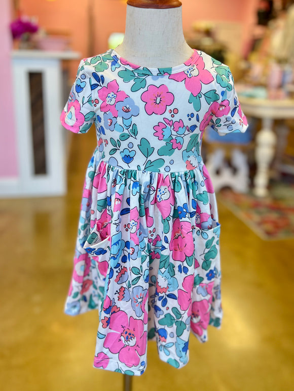 Hydrangea Twirl Dress