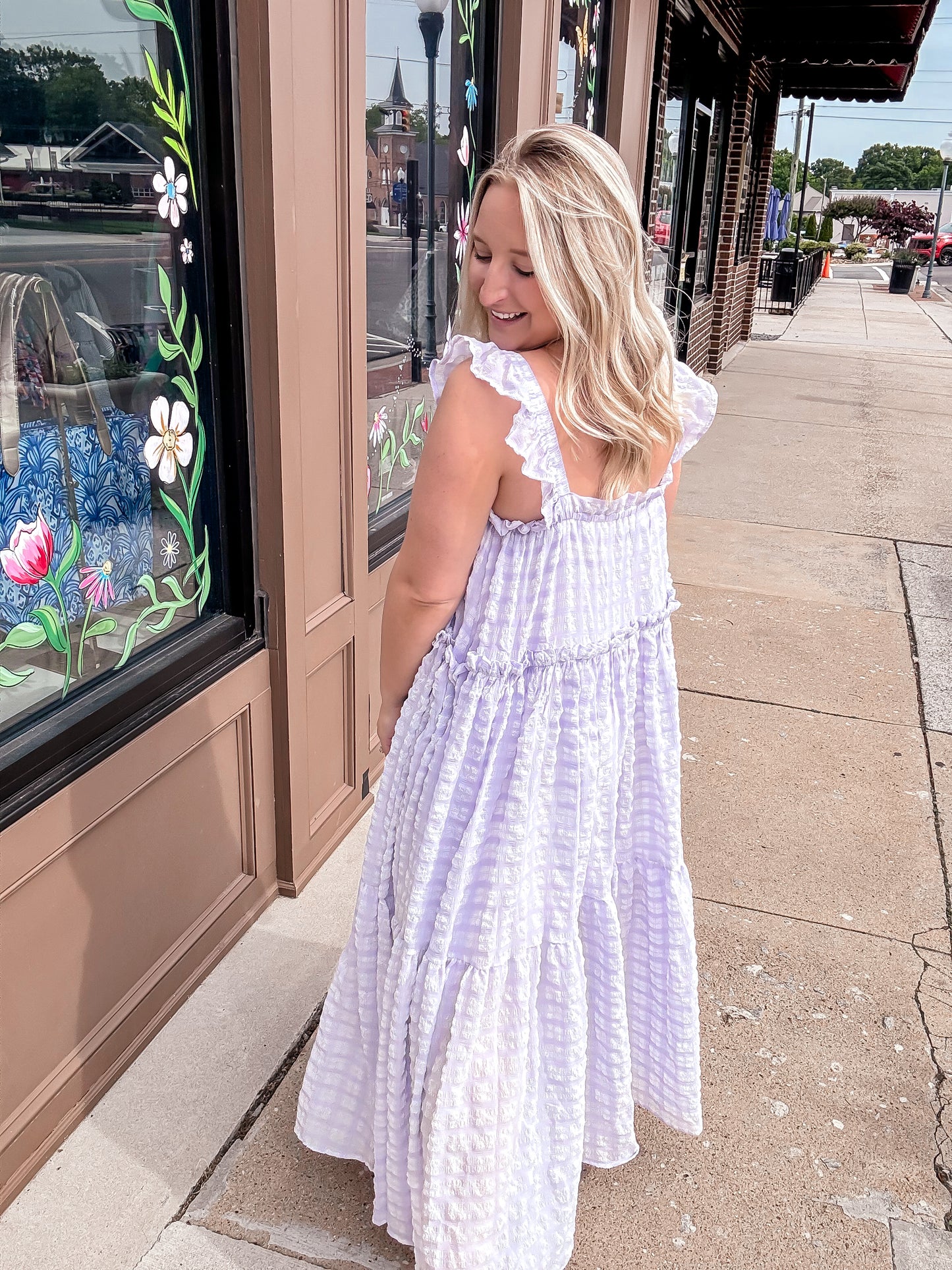 Lavender Tiered Maxi