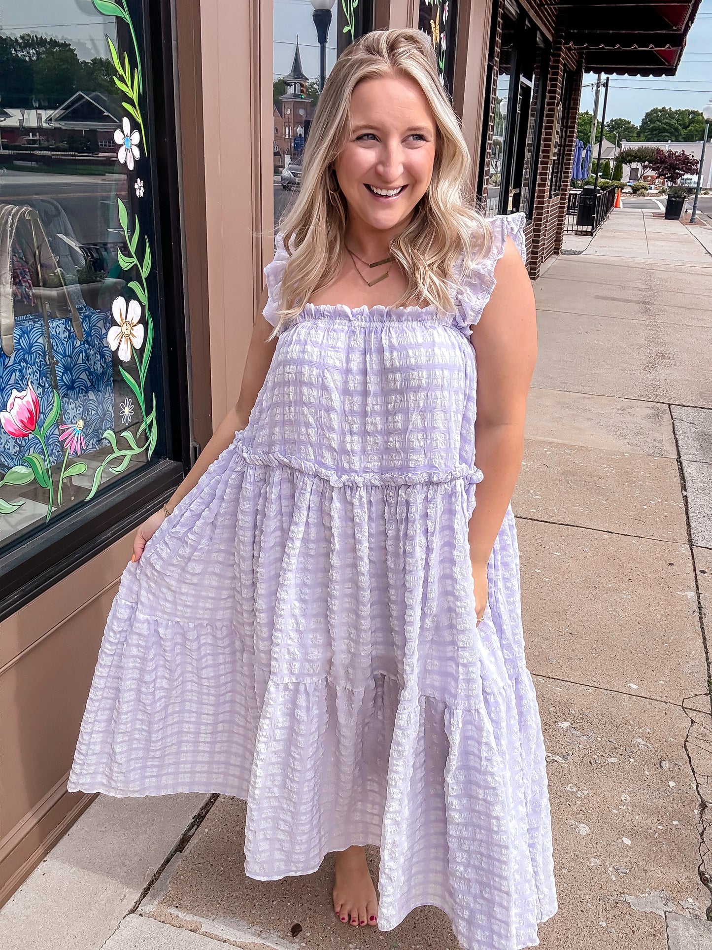 Lavender Tiered Maxi