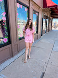 Weekend Glow Striped Half-Zip Romper