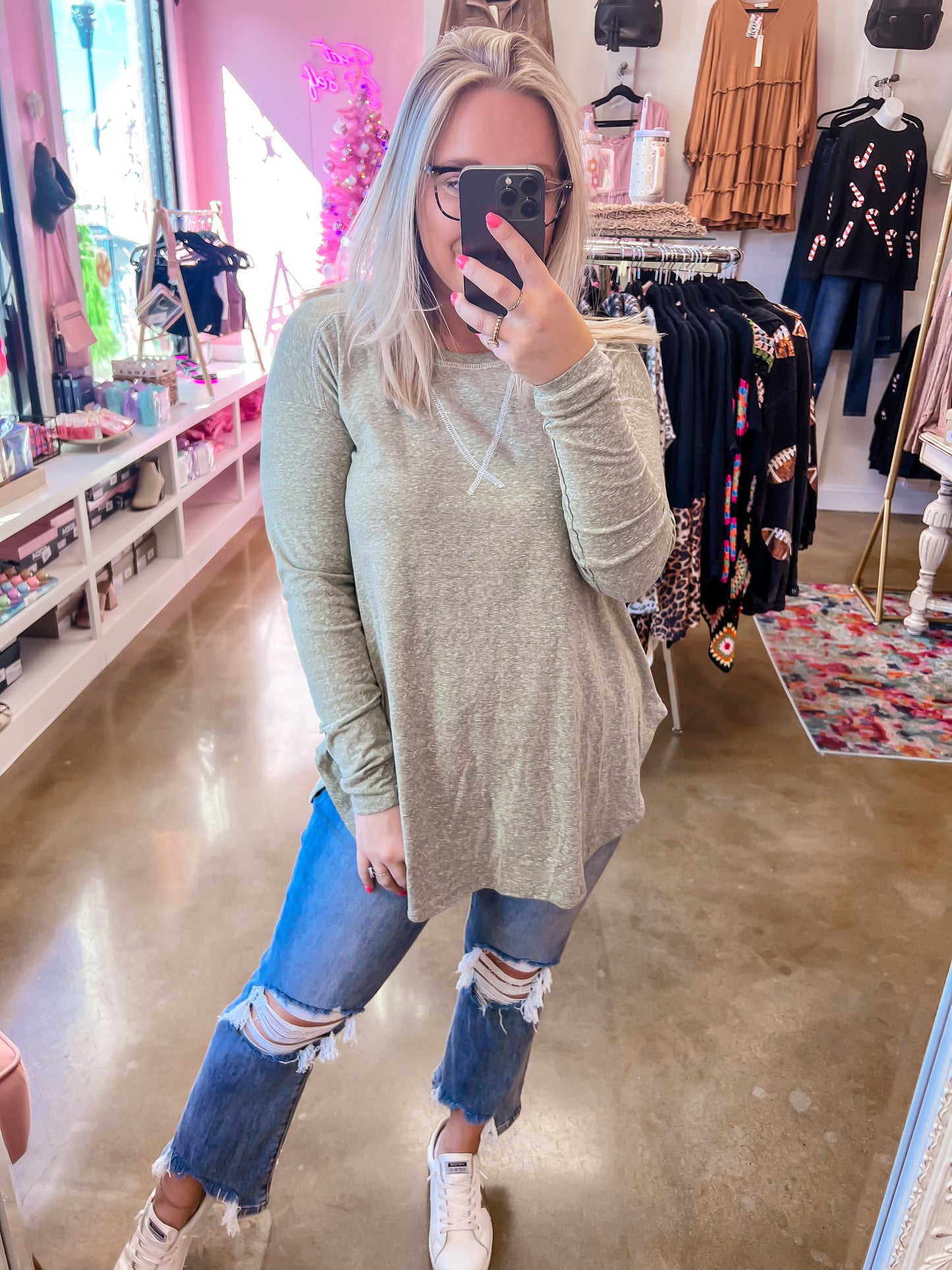 Long Sleeve Tunic Top