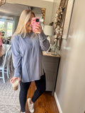 Cozy Claire Top - Navy