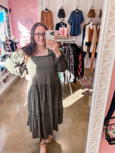 Olive Midi Dress