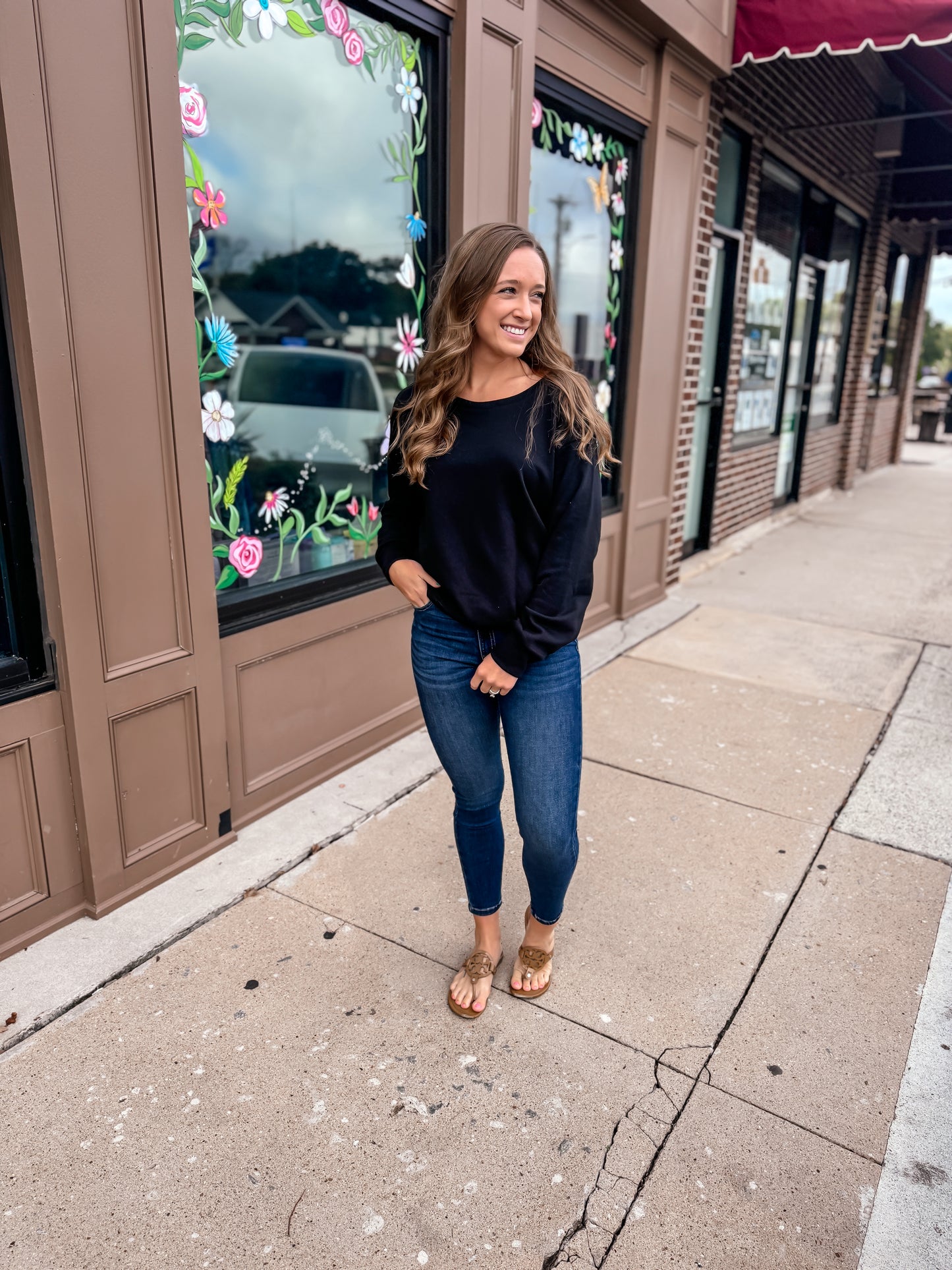 Black Bow Pullover